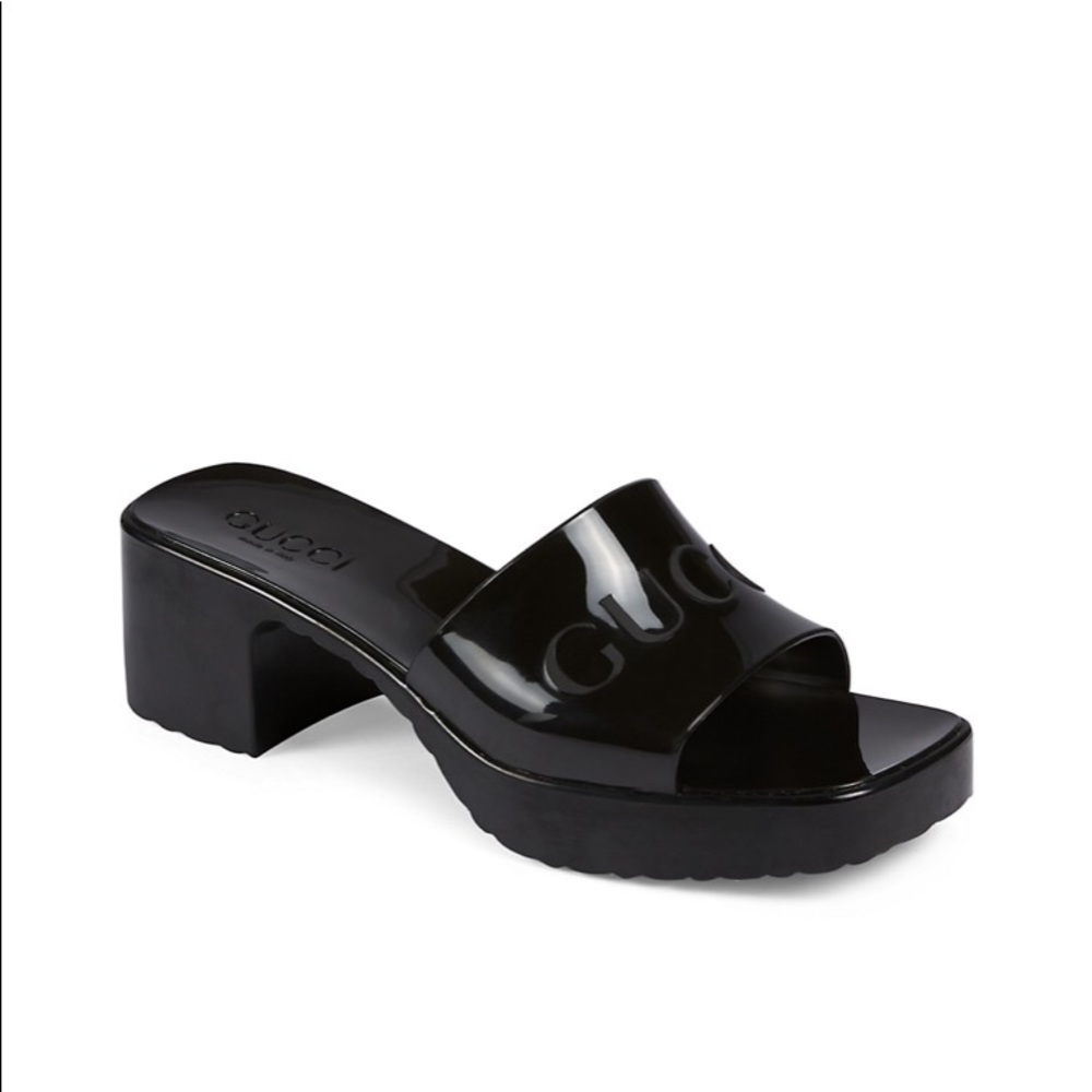 Gucci rubber slide sandals I will add more pics soon I have the original box.